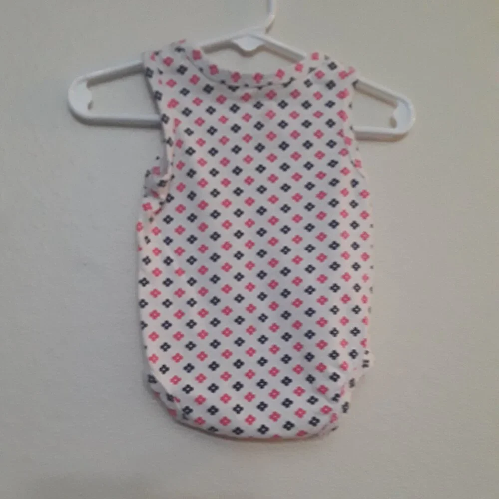 U.S. Polo Assn. Pink and Blue Patterned Bodysuit